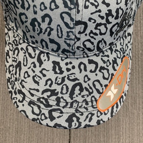 RBX X-Dri Baseball Hat Cap Strapback Womens Adjustable Gray Black Leopard Print - Picture 3 of 12