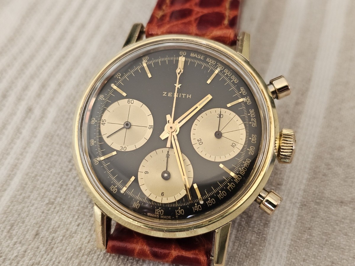Zenith Martel, 1964s, 37 mm, A273, cal. 146HP, Panda dial, rare