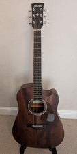 Ibanez Aw54ceopn Artwood Acoustic Electric Guitar Open Pore Natural