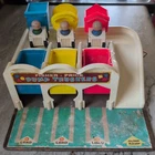 Vintage Play Set Fisher Price Dump Truckers #979  W/People
