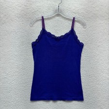 Y2K Vintage Fairy Grunge Whimsigoth Camisole Tank Top L Large 12 14 Purple Lace