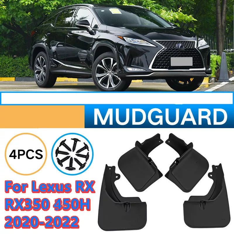 4Pcs Car Mud Flaps Fender Splash Guards For Lexus RX RX350 RX450H