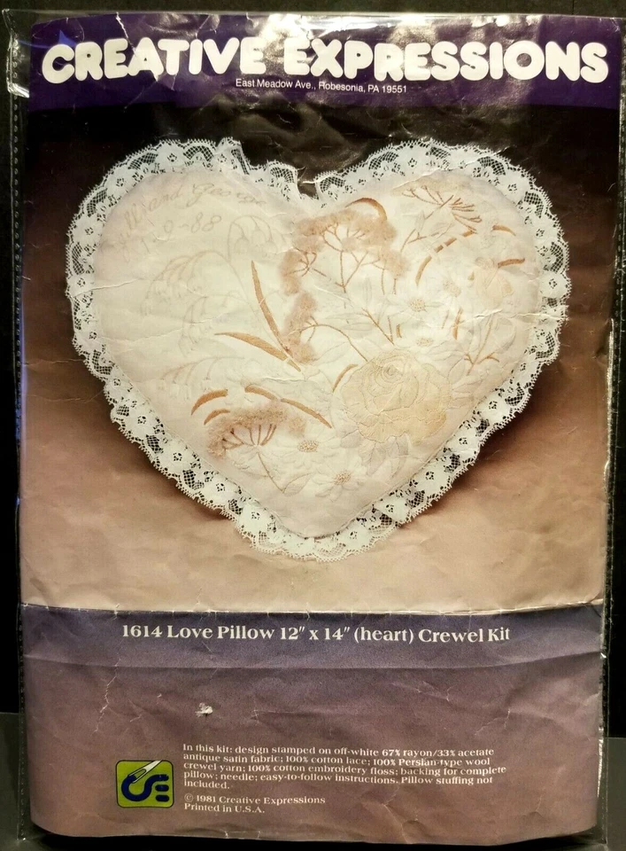 LOT OF 5 KITS  4 VTG CREWEL KITS  & 1 CROSS-STITCH EMBROIDERY SAMPLER KIT - Image 2 of 4