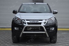 ISUZU D-MAX BULL BAR NUDGE A-BAR STAINLESS STEEL  CHROME  2012 ONWARDS W K