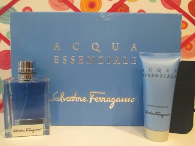 SALVATORE FERRAGAMO  ~ ACQUA ESSENZIALE 3 PC. GIFT SET ~ PLEASE READ DETAILS