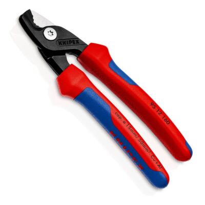 KNIPEX 9512160 - StepCut Kabelschere - 160 mm - Spürbar weniger Kraftaufwand