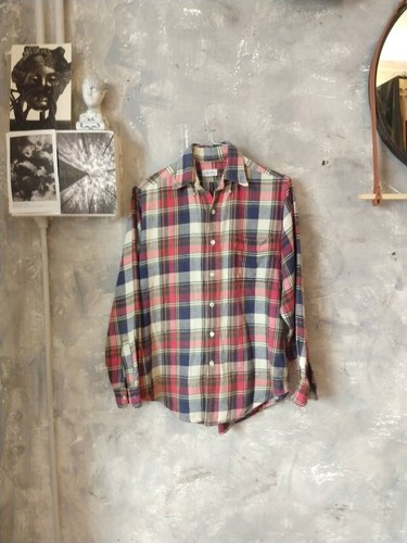 Aspesi, Alberto Aspesi Vintage Plaid Heavy Cotton Shirt