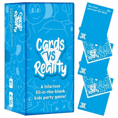 Cards Vs Reality - Fun Party Card Game for Kids & Family - 500 Hilarious Cards