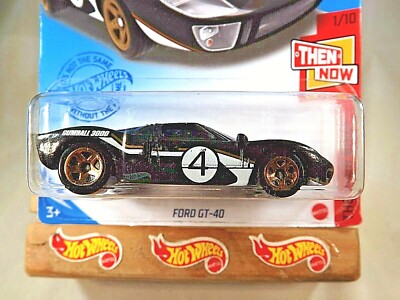 2021 Hot Wheels #78 Then and Now 1/10 FORD GT-40 Black Varaint w