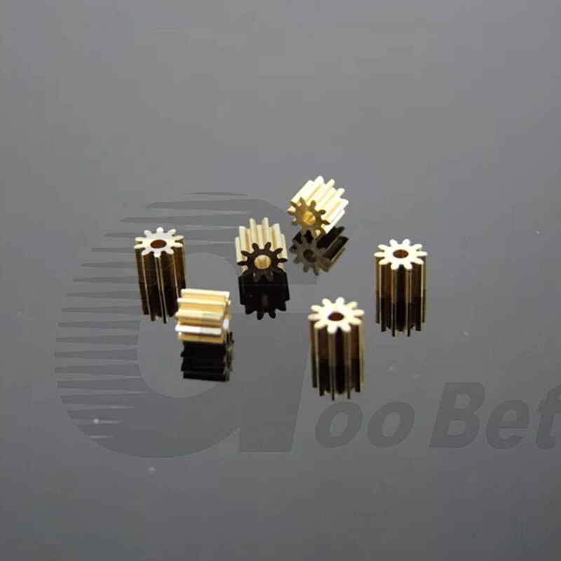 Zahnrad Modul 0,5 Stirnrad 8 Zähne Metall Messing 2mm Motor Hauptwelle RC Modell - Bild 2 von 4