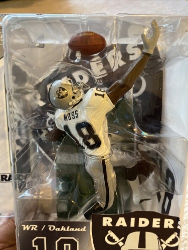 NFL OAKLAND RAIDERS RANDY MOSS WR figura y paquete personalizado de fútbol americano McFarlane - Imagen 3 de 11