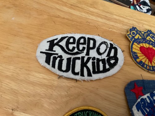 Truckers Keep On Trucking Better Lovers Vintage Patch Patches Lot Of 5 - Picture 3 of 6