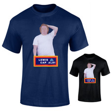 Lewis Cap Aldi T Shirt Funny Parody Music Fan Tee Scottish Musician Unisex S-5XL