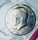 1975/76-D JFK GEM BU Half $ ~ Sealed Mint Cello ~ From 1975 Mint Set ~ Tone~ K43