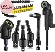 17Pcs Flexible Drill Bit Extension, Include 3Pcs Rotatable Socket Adapter 2Pcs H