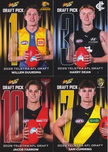 2025 telstra afl draft card you choose your player select