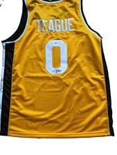 WAKE FOREST DEMON DEACONS- JEFF TEAGUE SIGNED AUTOGRAPH JERSEY PSA COA NBA STAR
