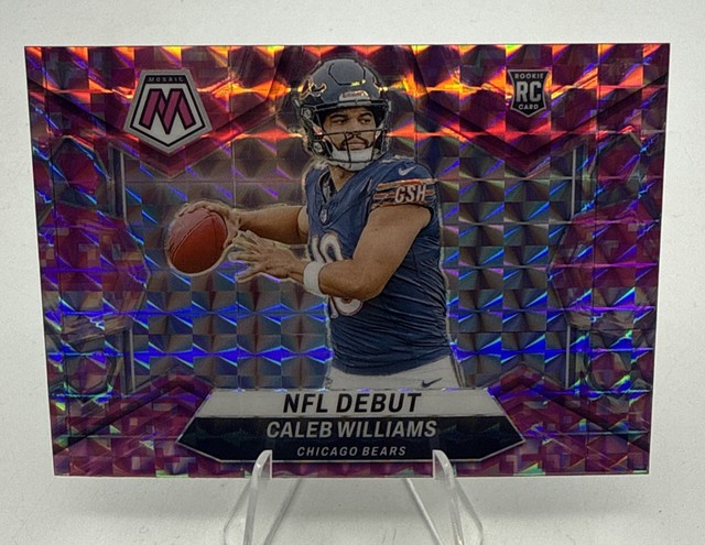 Panini 2024 Mosaic NFL Debut Caleb Williams Camo Pink Prizm RC #289 Bears