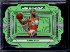 2020-21 Panini Obsidian #26 Chris Paul Eclipse Electric Etch Green Flood