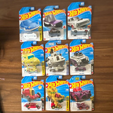 NIB Hot Wheels 1:64 Diecast Car Lot of 9 Carded Batmobile Porsche 911 Skyline