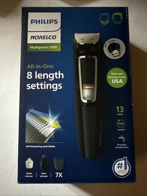 Philips Norelco Multigroon 3000 All-In-One Trimmer 13 Pc Self-Sharpening Blades