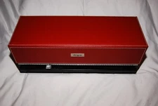 DiscGear Selector 120HD Red Faux Leather CD & DVD Storage Case