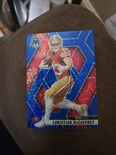 2025 Panini Mosaic Blue Sparkle Christian Mccaffrey Prizm 80/96. 49ers