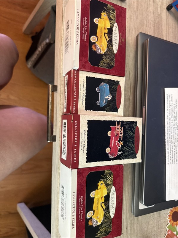 Hallmark Keepsake Ornaments Kiddie Car Classics Lot Of 4