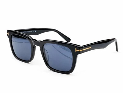 Tom Ford Dax Sunglasses FT0751 Black/Blue 50-22-145mm With Casa New