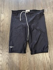 Mens Speedo Black Jammers Compression Shorts swimsuit 32