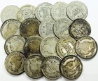 *MIXED DATE BARBER DIME LOT* *19 COINS* NR #P2849