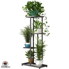 Elegant 4-Tier Metal Plant Stand – 5 Pot Holder for Indoor & Outdoor Decor