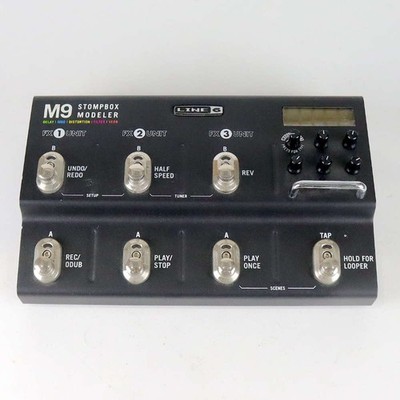 LINE6 M9 Stompbox Modeler Multi-Effects Pedal with Power Adapter Used