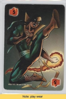 1997 Marvel Overpower Collectible Card Game Power Cards Iron Fist READ 0b5