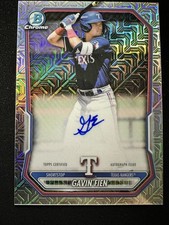 2025 Bowman #BMA-GF Gavin Fien Chrome Prospect Autos Mojo Refractor