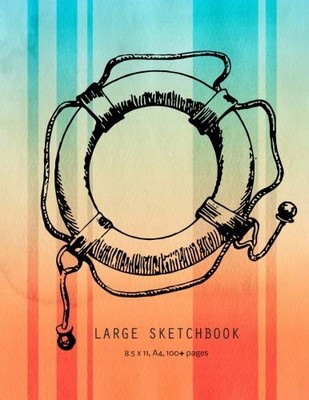 LARGE SKETCHBOOK: WATERCOLOR CLOUD COVER. RESCUE CIRCLE. By Anna Smith BRAND NEW