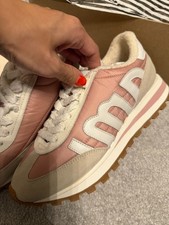 Stunning BNIB New AMI Paris Ami Rush Trainers Sneakers Baby Pink womens Size 37