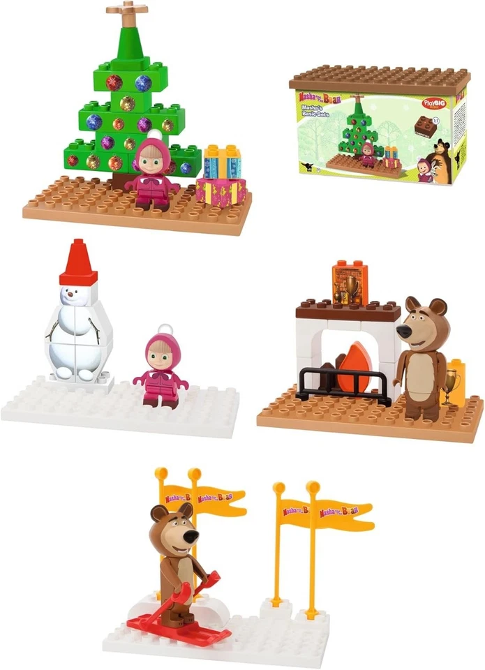 BIG 800057097 - Playbig Bloxx Masha and the Bear Basic Sets