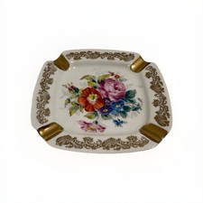 Vintage Posacenere Portacenere Ceramica Porcellane, Decorato, LIMOGES FRANCE