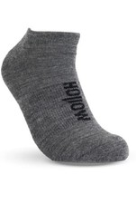 Hollow Unisex Performance Alpaca No-Show Socks. Large Grey/Black 2 Pair New