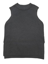 New Look Womens Black Knit Vest Tank Top Sleeveless Jumper Sweater Size M Medium