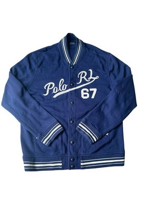 Polo Ralph Lauren Varsity Jacke Herren 2XL Blau Preppy