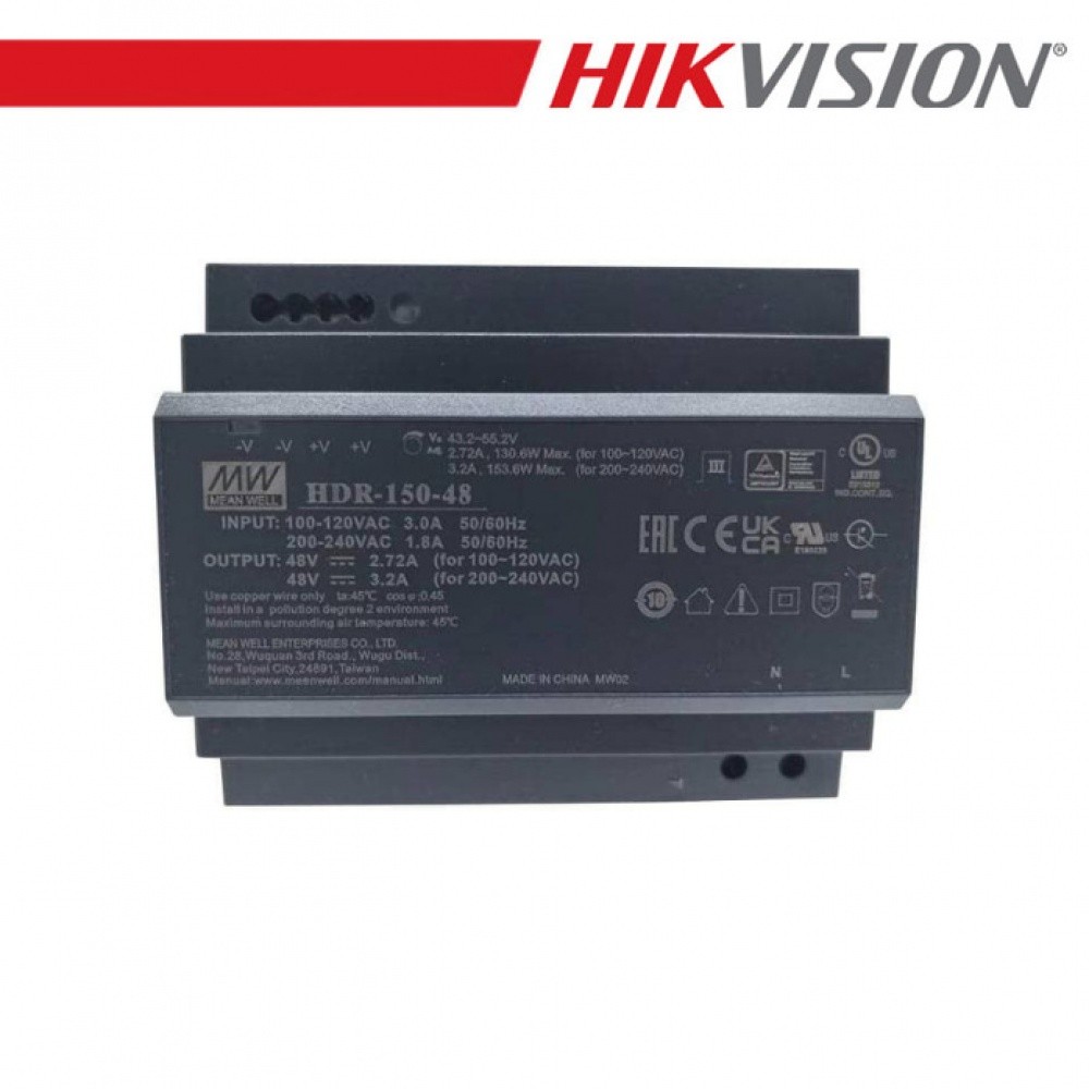 Hikvision DS-KAW150-4N Alimentatore 48V 150W | Ricambio Originale Garantito