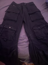 baggy black cargo pants