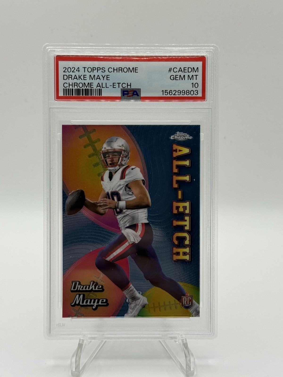 Drake Maye Topps Chrome All-Etch #CAEDM Base
