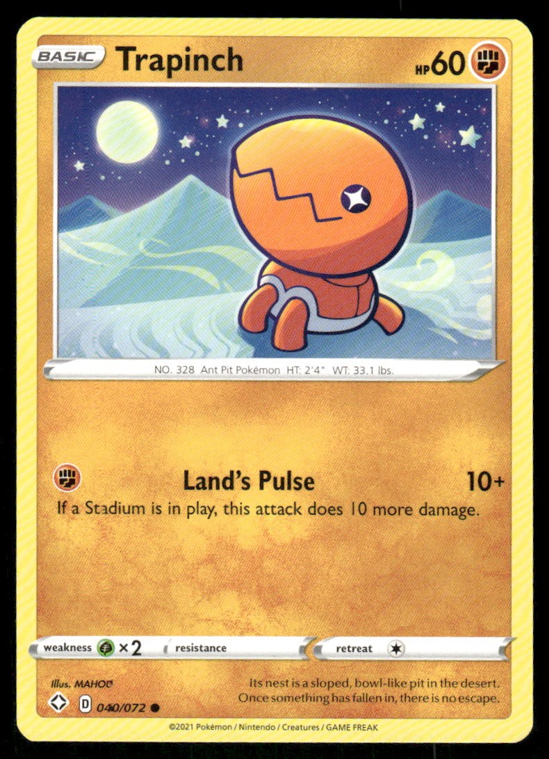 Trapinch 040/072 - Shining Fates - Common NM