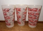 3 Vintage 1998 Coca-Cola Plastic Thermo-Serv Tumbler Cups Soda Pop