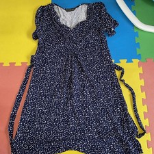 Maternity Dress Size 14 Blooming Marvellous Blue Polka Dot