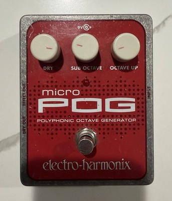 Electro-Harmonix micro POG Digital Polyphonic Octave Generator Pedal