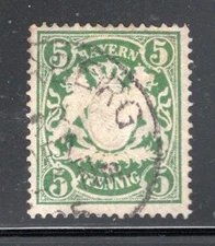 GERMANY  BAVARIA BAYERN STAMP  USED   LOT 1303CK